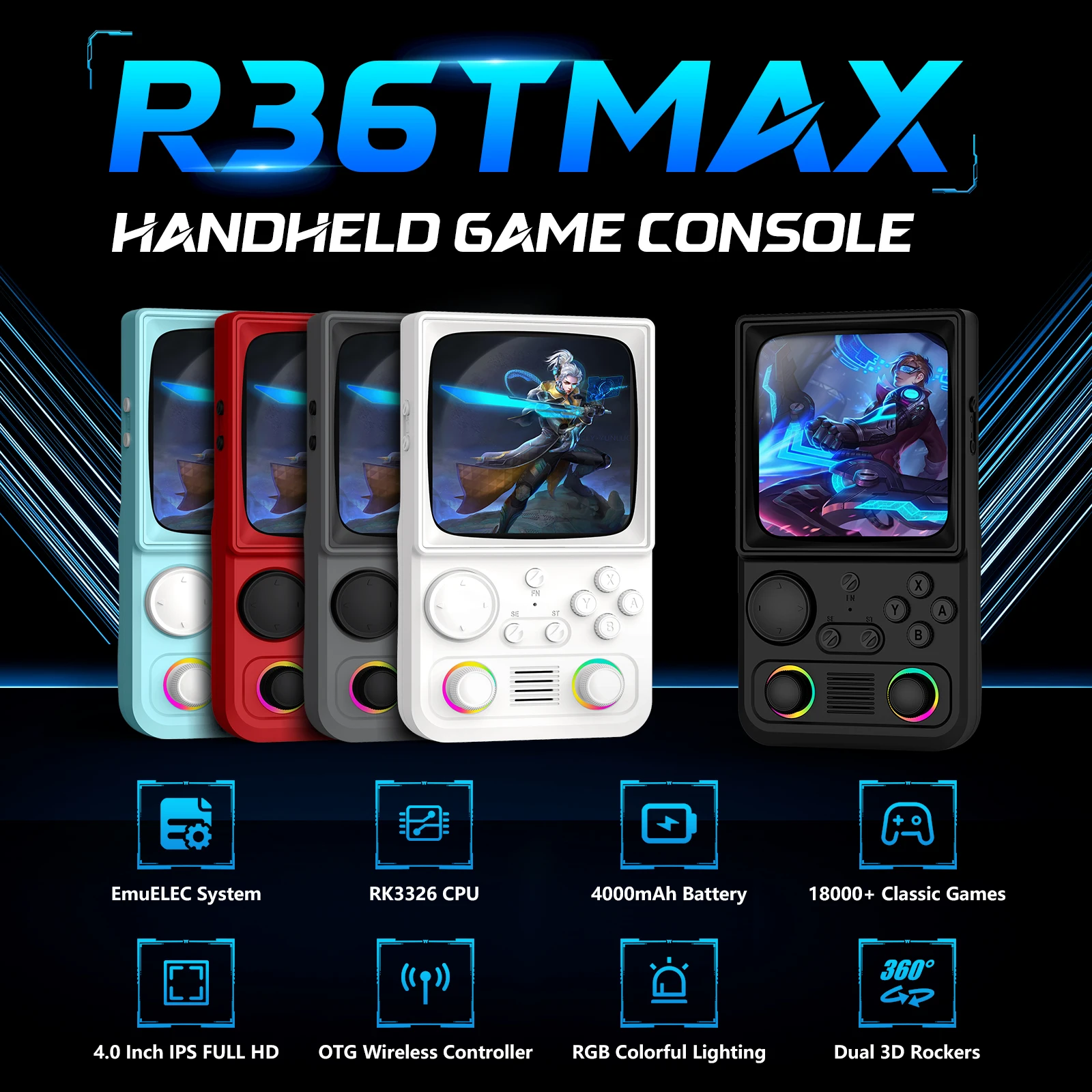جهاز ألعاب محمول AiSLPC R40 بن - مراجعة Gaming Console Under 5000 وسعره
