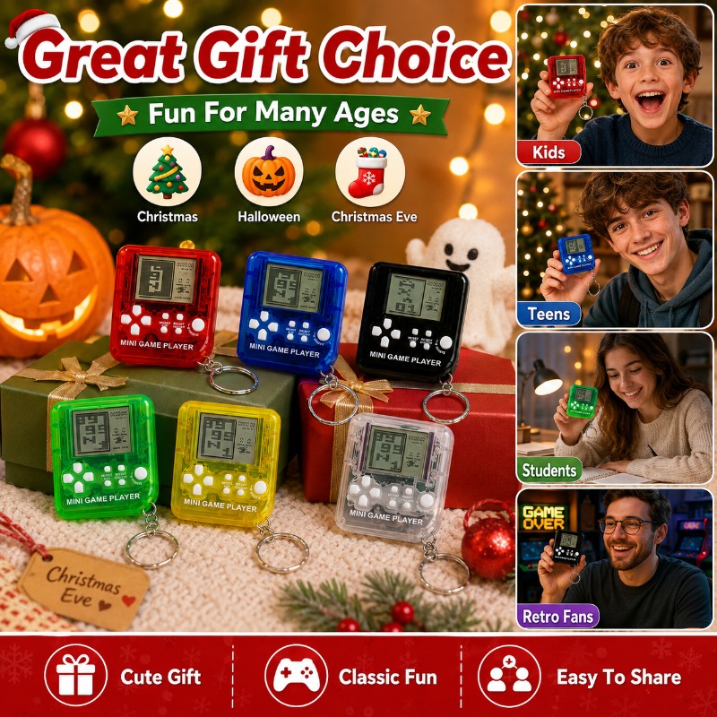 جهاز ألعاب تيترس صغير محمول عل - مراجعة Gaming Console Keychain وسعره